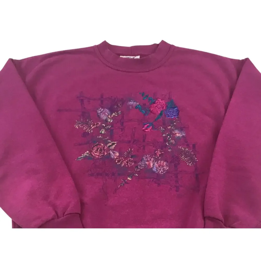 Northern Reflections Magenta Roses Size Small - Picture 2 of 4